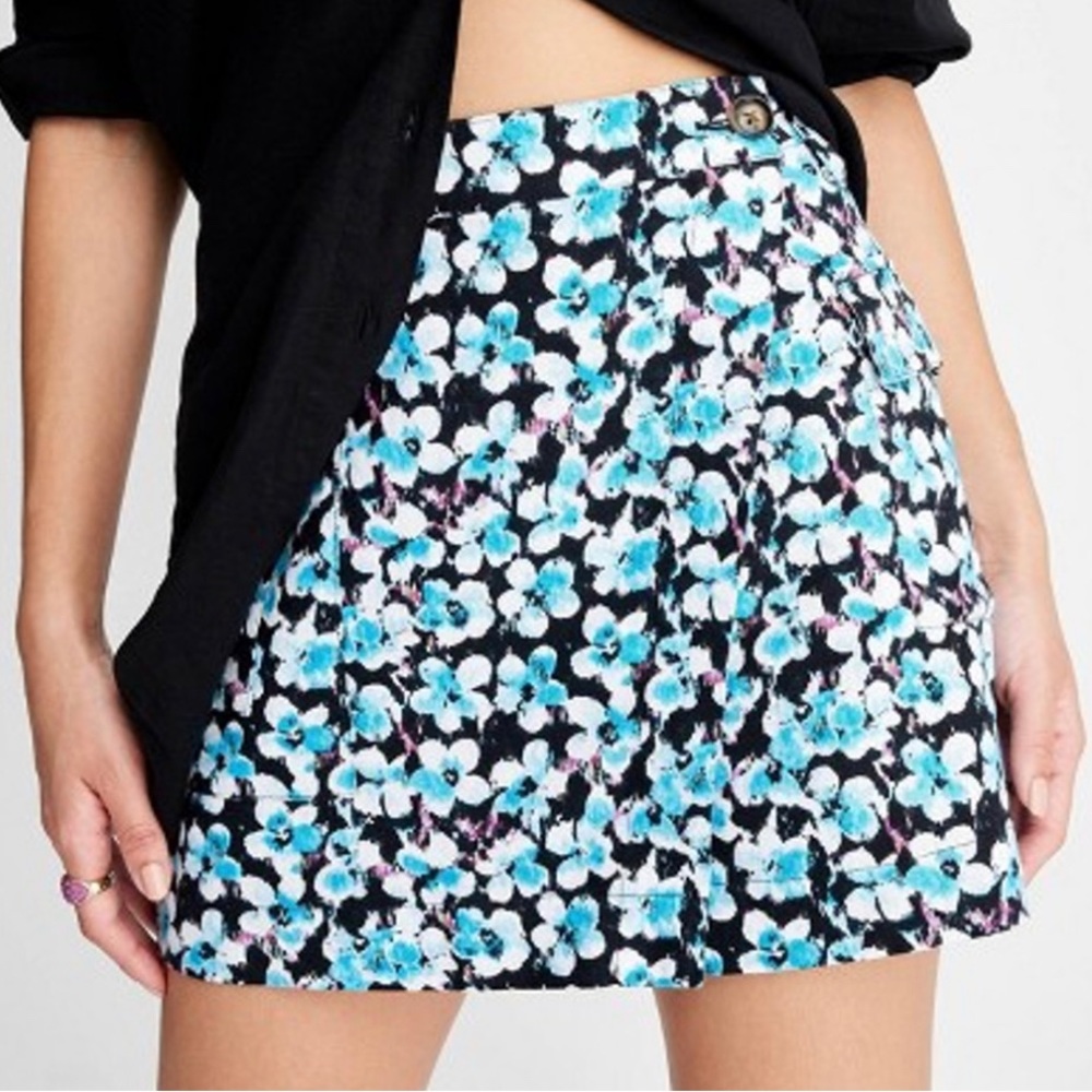 Future Collective Floral Print Ditsy Cargo Skirt